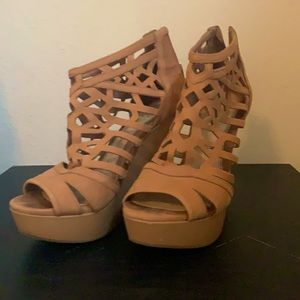 Gianni Bini gladiator wedges